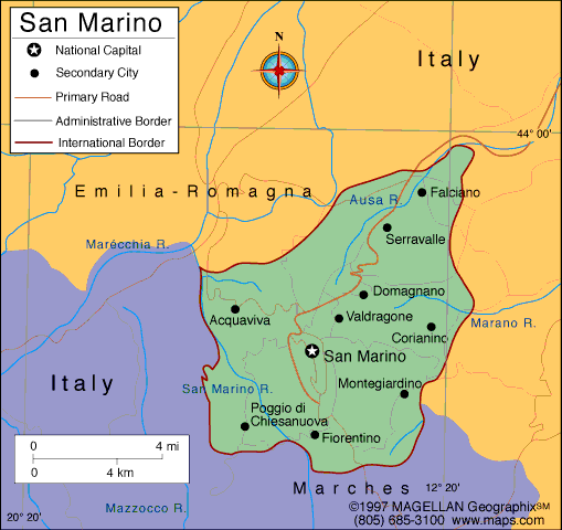 San Marino Map